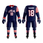 Custom Ice Hockey Uniforms with Personalized Team Design