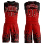 Custom Basketball Uniform with Personalized Name & Number