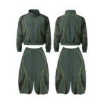 Wholesale custom windbreaker tracksuits men full zip jacket and pants sets private label factory supply