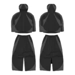Custom windbreaker sets for men breathable sportswear tracksuits bulk order private label supplier